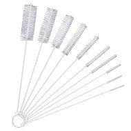 eBoot 10 Pieces Nylon Tube Brush Pipe Cleaning Brushes, White N6