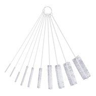 eBoot 10 Pieces Nylon Tube Brush Pipe Cleaning Brushes, White N7