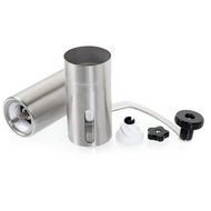 Kissemoji Ceramic Manual Coffee Grinder Hand Crank Brushed Stainless Steel N3