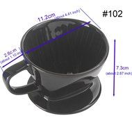 DOWONSOL Ceramic Porcelain milky white Coffee maker Dripper Sever Set Coffee Filter Cone N6