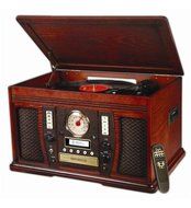 Innovative Technology - The Aviator 5 In 1 Wooden Music Center "Product Category: Audio/Video/Electronics/General...
