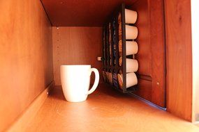 The Cupboard Caddy, Compatible with Keurig K-cup Size Pods, Premium Storage Dispenser, Holder &amp; Stand N5