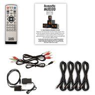 Acoustic Audio AA5170 Home 5.1 Bluetooth Speaker System with Optical Input and 4 Extension Cables N2