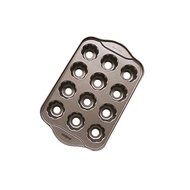 Gabkey Nonstick Small Cheesecake Pan Metallic Mini Muffin Pan Removable Bottom 12 Cavity Square N2