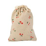 10 x Linen Jute Cloth Sack Jewelry Pouch Drawstring Gift Bags (Leaf Pattern) N23