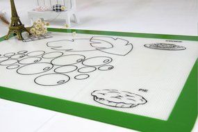 Homankit Silicone Baking Mat - 11 5/8" x 16 1/2" Non Stick Silicon Liner for Bake Pans &amp; Rolling - Unique Design... N4