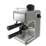 Bene Casa BC-99151 4-Cup Espresso Maker with Frother, Silver
