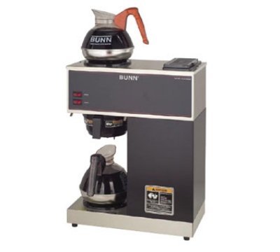 BUNN-O-Matic 33200.0002 Pourover Coffee Brewer, Lower/Upper Warmer, Decanters, 120 V, Each