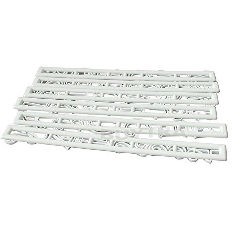 ensunpal store GOOD SELLING 6Pcs Fondant Cake Number Letter Decorating Cutter Mould Mold Sugarcraft Tool N3