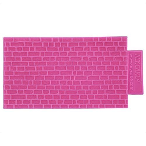 NY Cake Fondant Impression Mat, Brick Design- Silicone N2