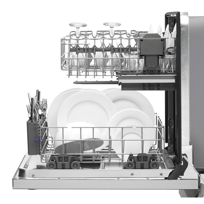 Whirlpool Monochromatic Stainless Steel Dishwasher N3