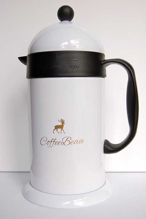 Coffee Press Carafe-made by Coffeebeau-durable stainless steel-one of a kind design-makes natural brewed coffee-Perfect... N4