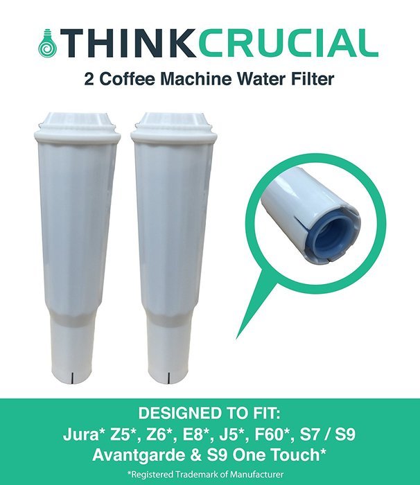 2 High Quality Jura Clearyl White Water Filters, Premium Filtrartion, Fits Coffee Machines Z5, Z6, E8, E9, J5... N4