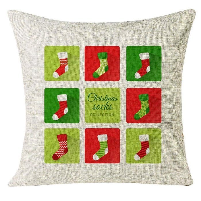 Christmas Pillow Case,Beautyvan Xmas Christmas Festival Sofa Home Decoration Socks Pillow Case Cushion Cover (L) N6