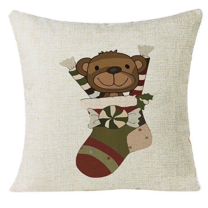 Christmas Pillow Case,Beautyvan Xmas Christmas Festival Sofa Home Decoration Socks Pillow Case Cushion Cover (L) N7