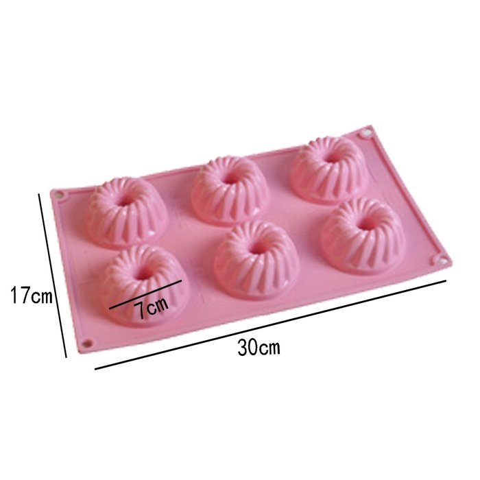 NALATI Silicone Muffin Tray Candy Cupcake Jelly Mold Cake Donut Bakeware Chocolate Mold Baking Pan (Green) N13
