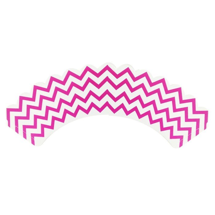 AllyDrew Standard Size Chevron Cupcake Wrappers (Set of 20), Orange N16