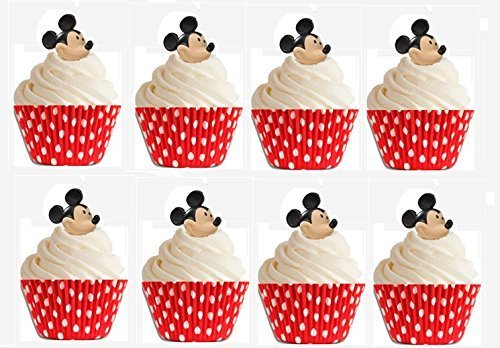 24 Mickey Mouse Cupcake Rings with 24 Baking Cups