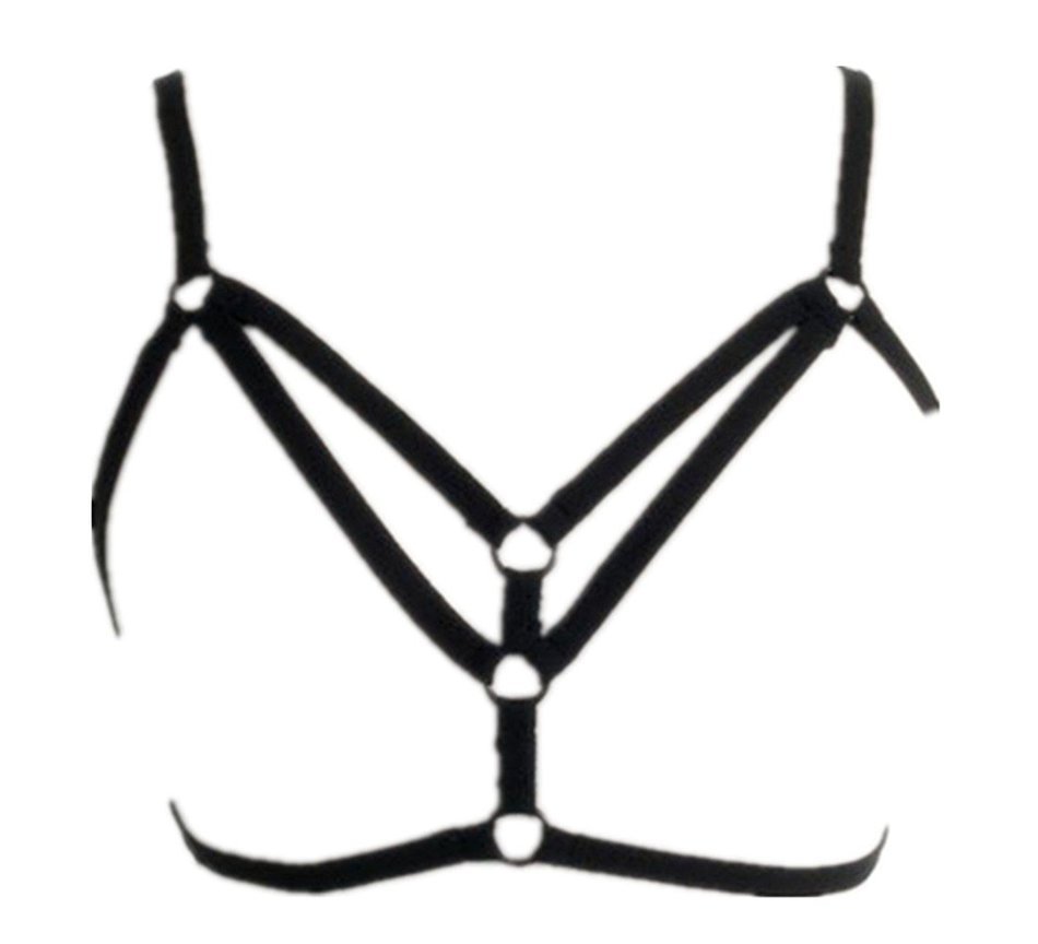 Underwear, PHOTNO Women Bandage Alluring Harness Elastic Cage Strappy Hollow Out Bra Bustier N9