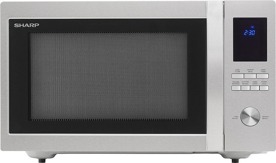 Sharp - 1.6 Cu. Ft. Family-Size Microwave - Stainless steel N2
