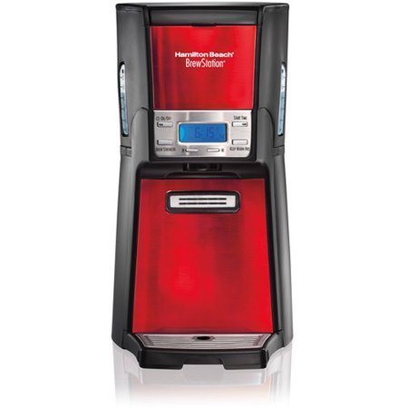 Hamilton Beach BrewStation 12-Cup Dispensing Coffeemaker, 48466-MX, Candy Apple Red / Brew multiple cups of coffee... N3