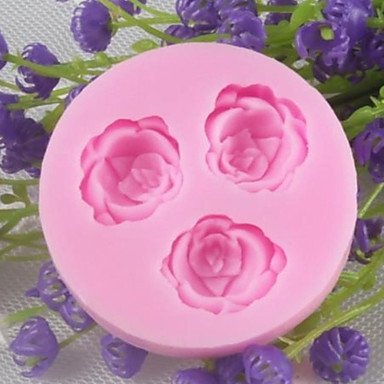 Sher Flowers Shaped Bake fandant mold,L9cmW9cmH1cm N3