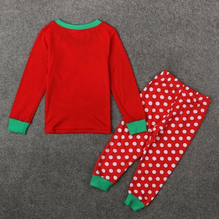 Clothes Set ,BeautyVan Baby Kid Outfit Clothes Christmas Santa Claus T-shirt Top+Dot Long Pants Suit (3T, red) N6