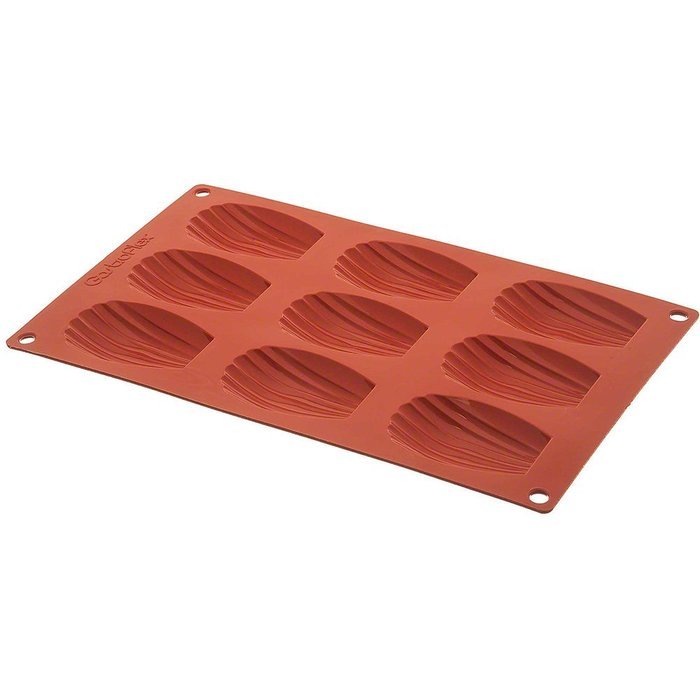 Matfer Bourgeat Gastro Flex Madeleine Mold, Red N2