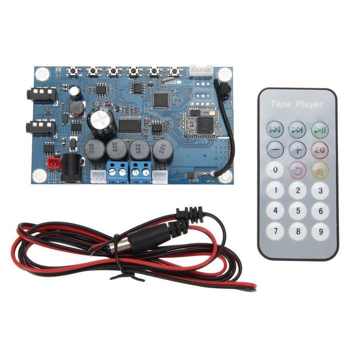 Alloet New TS-BTP2502 60W+60W Bluetooth 4.1 Wireless Audio Radio AUX Amplifier Board N5