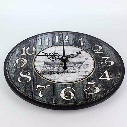 Retro style living room wall decoration watches absolutely silent large size wall clock vintage home decor N2