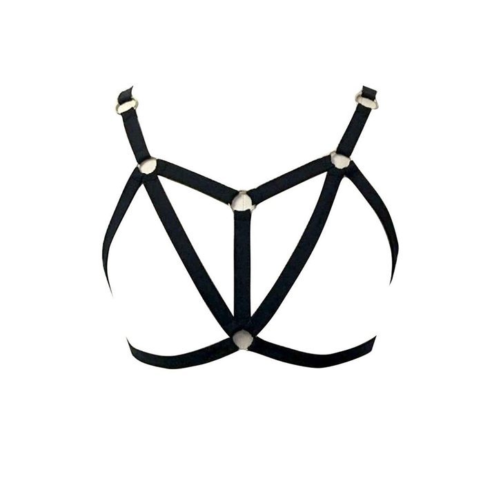 Underwear, PHOTNO Alluring Womens Harness Bra Elastic Cage Bra Strappy Hollow Out Bra Bustier N11
