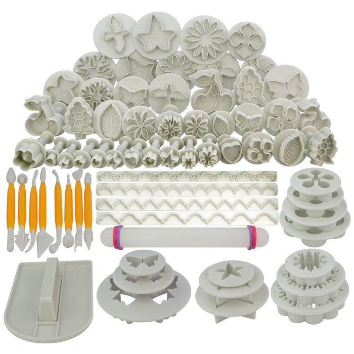 Marrywindix 68pcs 21 Sets Cake Decration Tool Set By Catalina Fondant Cake Cutter Mold Sugarcraft Icing Decorating... N5