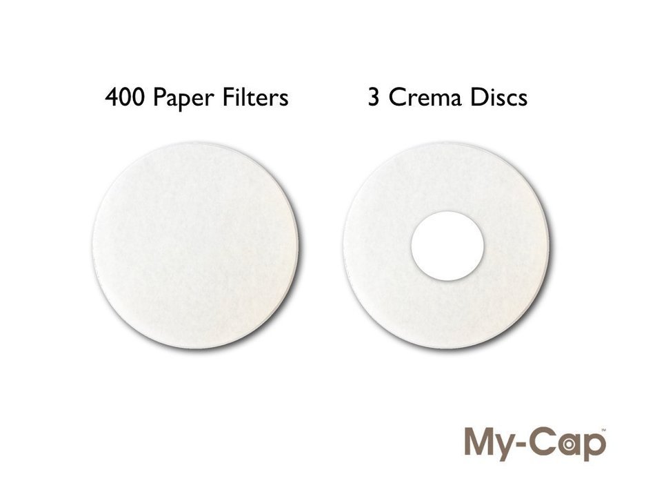 My-Cap's 400 Filters and 3 Crema Discs for use with Reusable Capsules for use with Nescaf&eacute; Dolce Gusto Brewers...