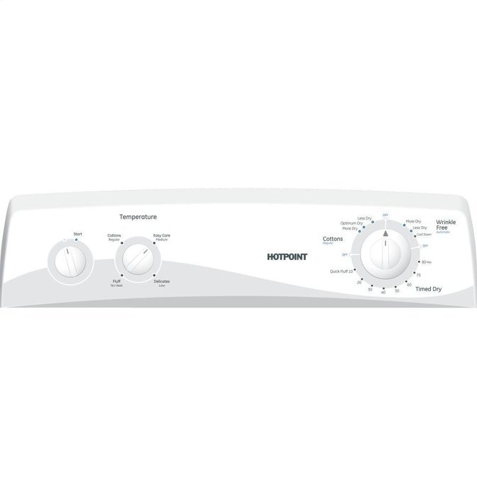Hotpoint HTDP120EDWW 6.8 Cu. Ft. White Electric Front Load Dryer N3