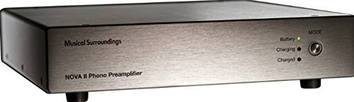 Musical Surroundings Nova II battery-powered dual-mono MM/MC Phono Preamp (Silver)