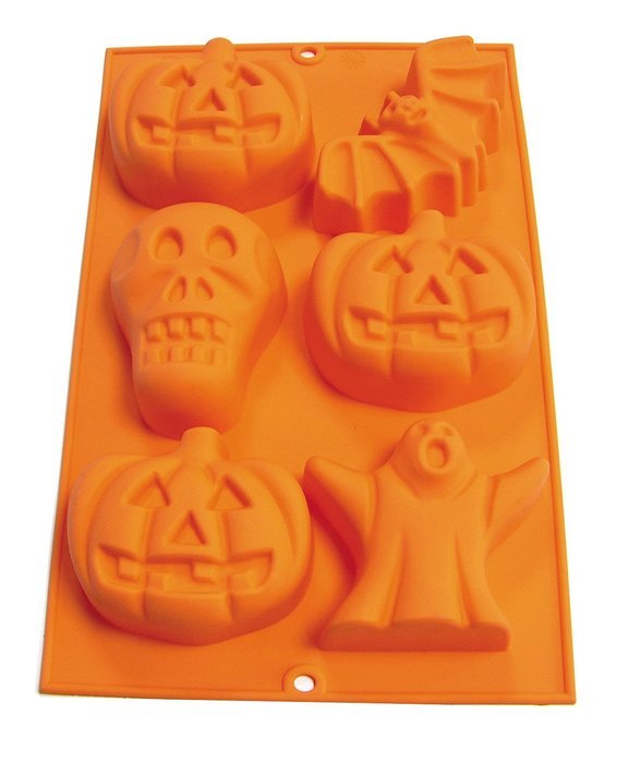 Lekue 6 Cavity Halloween Mold, Orange N3