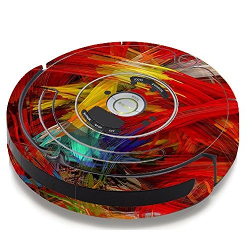 Skin Decal Vinyl Wrap For IRobot Roomba 650 655 Vacuum / Paint Strokes