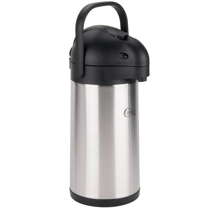 Choice 2.5 Liter Stainless Steel Lined Airpot with Lever N5