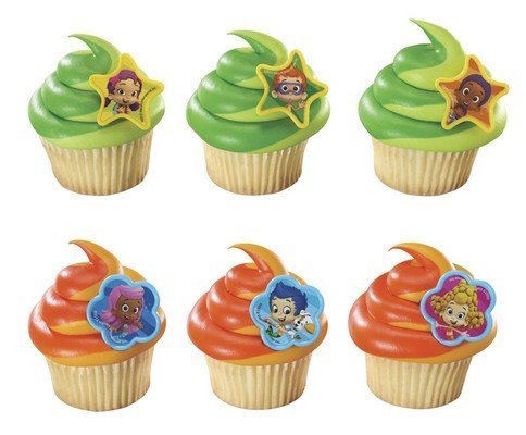 1 X 24 ~ Bubble Guppies Cupcake Rings ~ Designer Cake/Cupcake Topper ~ New!!!!!