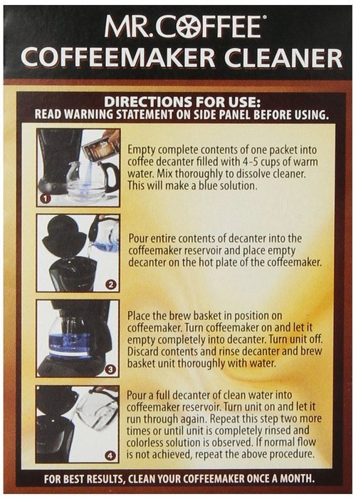 Mr. Coffee Coffeemaker Cleaner for All Automatic Drip Coffeemakers, 2-Ounce Box (Pack of 9) N8