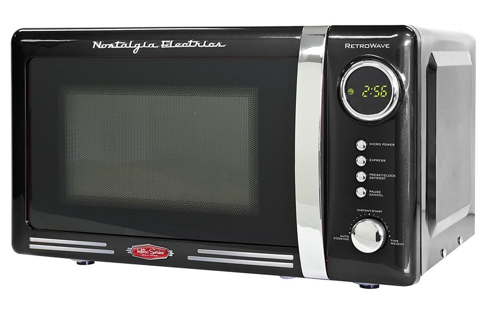 0.7 Cu. Ft. 700 Watts Retro Series Countertop Microwave Oven (Black)