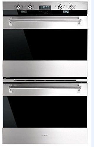 Smeg DOU330X1 30" Classic Electric Multifunction Double Wall Oven with 10 Cooking Modes in Each Oven, Stainless...