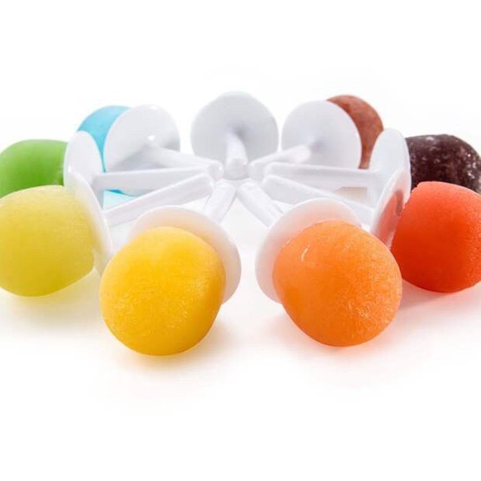 Glantop(TM) Safe Mini Mold Silica Gel Set of 9 Moulds Red N2