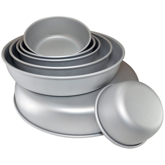 Cake Pan Set of 7, Round Contour by Fat Daddio's N2