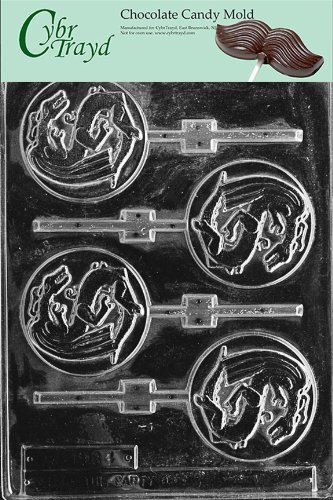 Cybrtrayd I007 Chinese Dragon Lolly Chocolate Candy Mold with Exclusive Cybrtrayd Copyrighted Chocolate Molding...