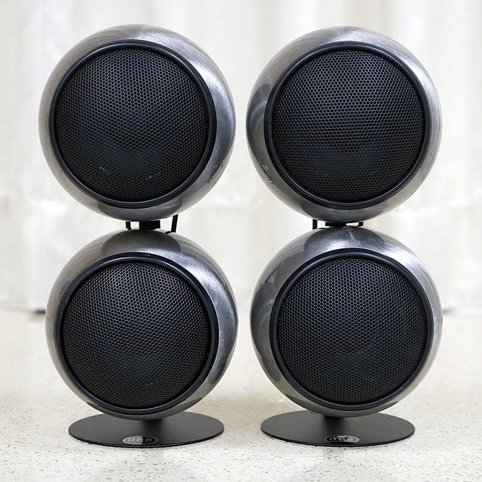 Orb Audio 5.1 Home Theater Speaker System (Mod2X and subONE) in Hand Polished Steel N9