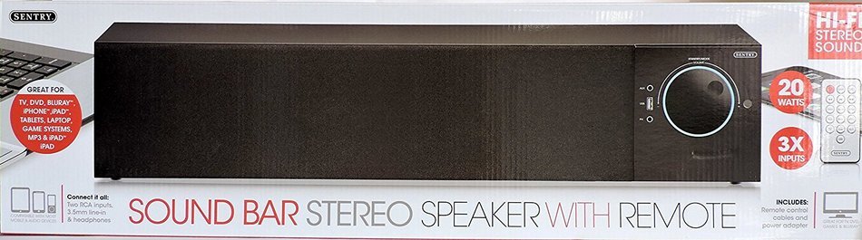 Sentry SPBAR 2.1 Surround Speaker System Sound Bar N2