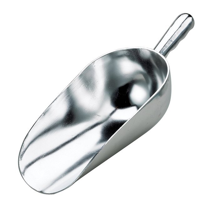 Harold Import Company Flat Bottom Multi-Purpose Food and Utility Scoop, 14"/57.5 oz, Silver N2
