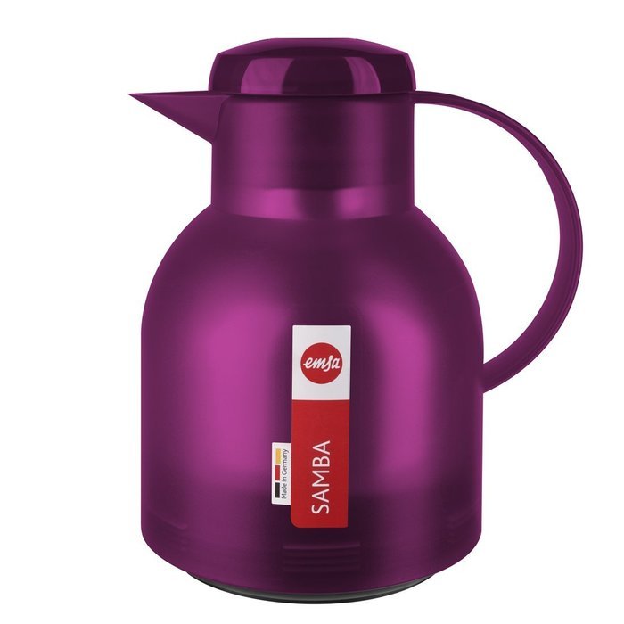 Emsa Samba Quick Press Insulated Server, 34-Ounce, Translucent Eggplant N73