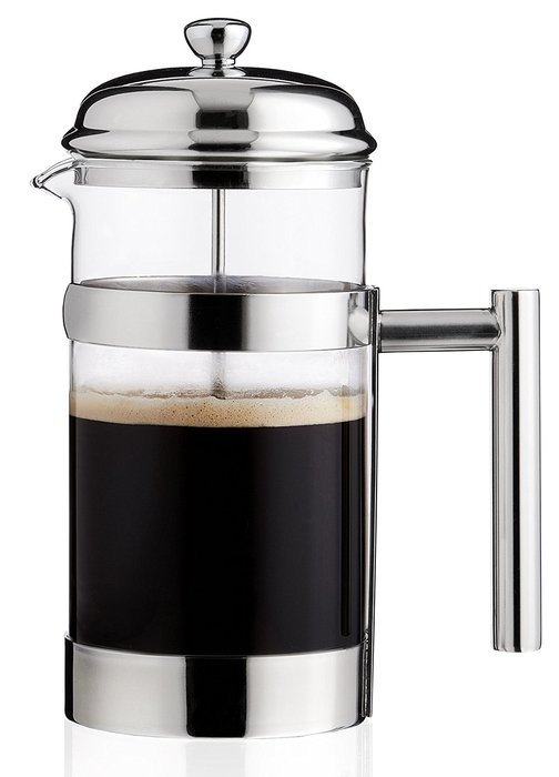 Hunt Brothers French Press Coffee Maker 8 Cups/4 Mug, 1L, 34 oz | Best Coffee Press Pot, Heat Resistant Glass... N4